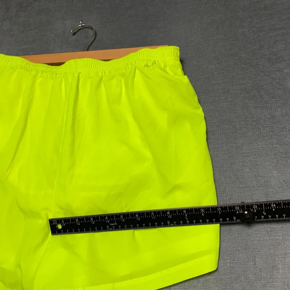 Nike Dri-FIT Flex Stride Running Shorts Men 2XL Volt Yellow Brief-Lined Athletic